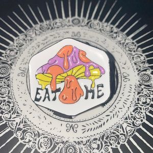 eat me enamel pin